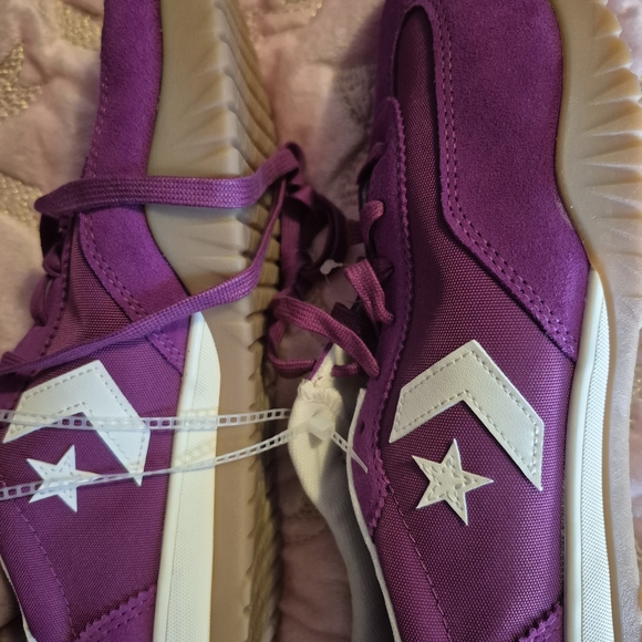 Converse Women's All Star Purple Sneakers - Picture 3 of 5